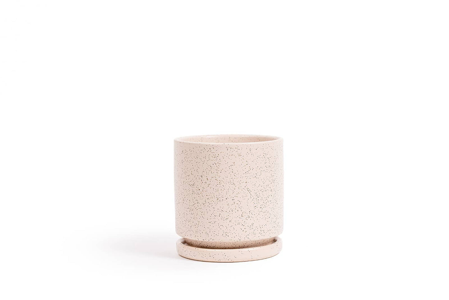 4.5" Gemstone Cylinder Pots with Water Saucers