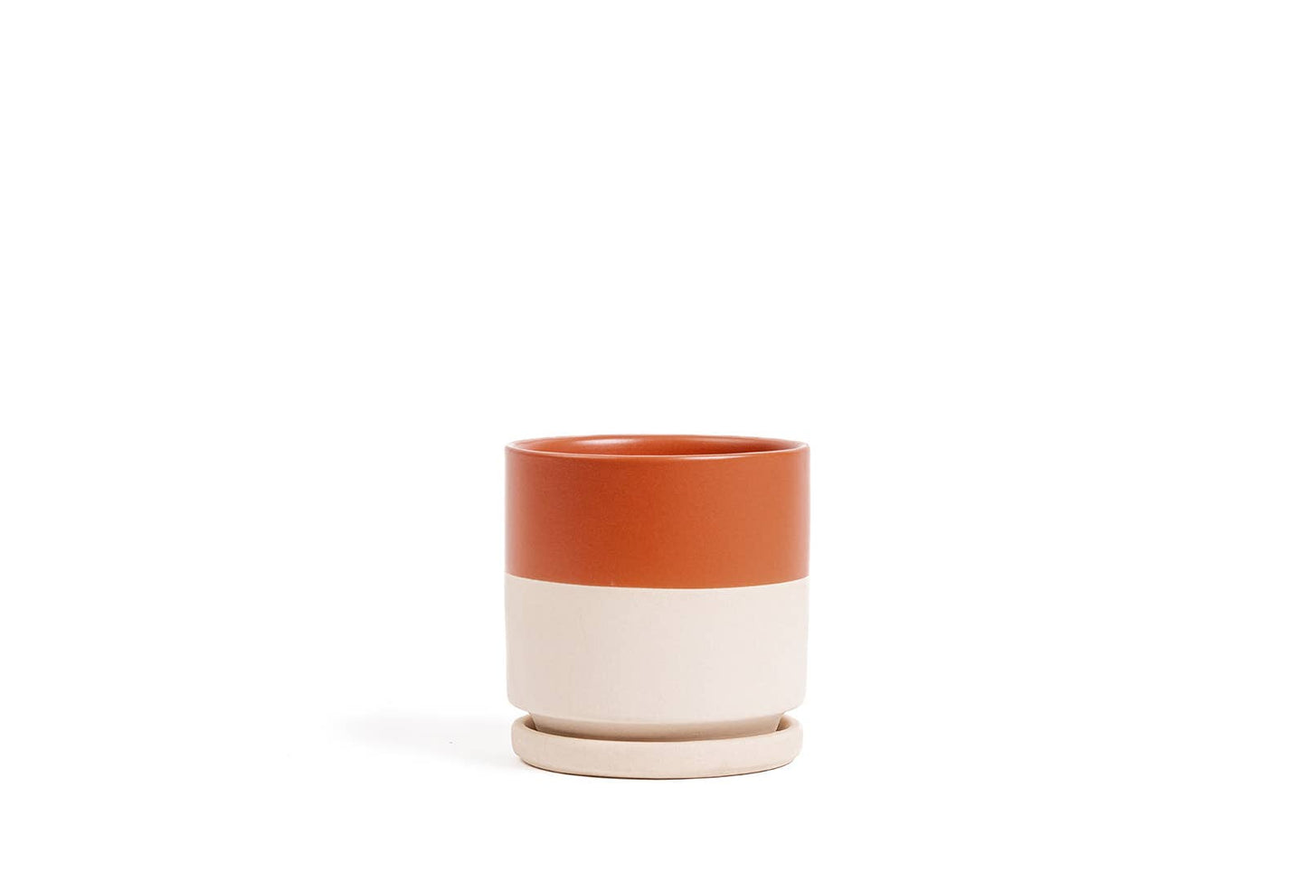 4.5" Gemstone Cylinder Pots with Water Saucers
