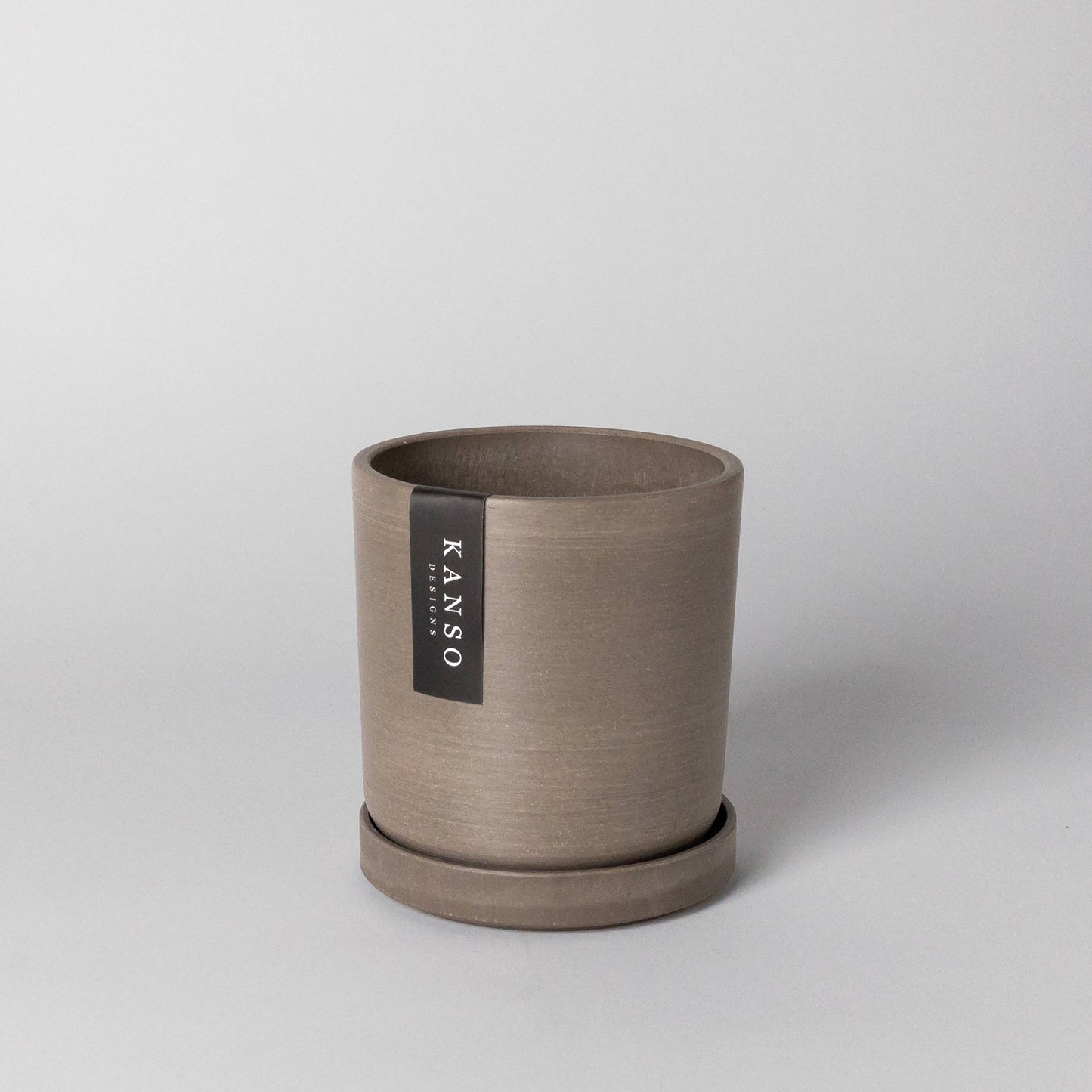 7" & 4" Signature Planters & Saucer | Earth Tones: 7" Only / Black