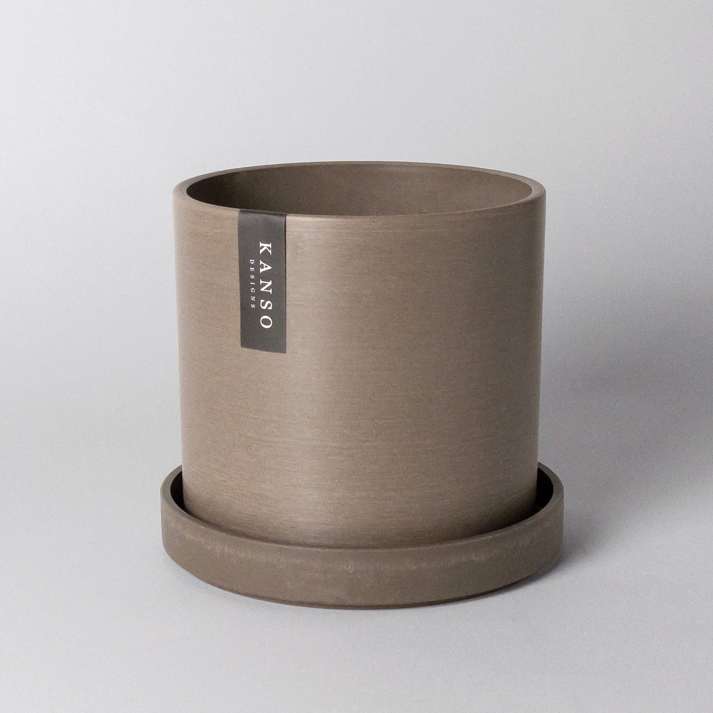 7" & 4" Signature Planters & Saucer | Earth Tones: 7" Only / Black