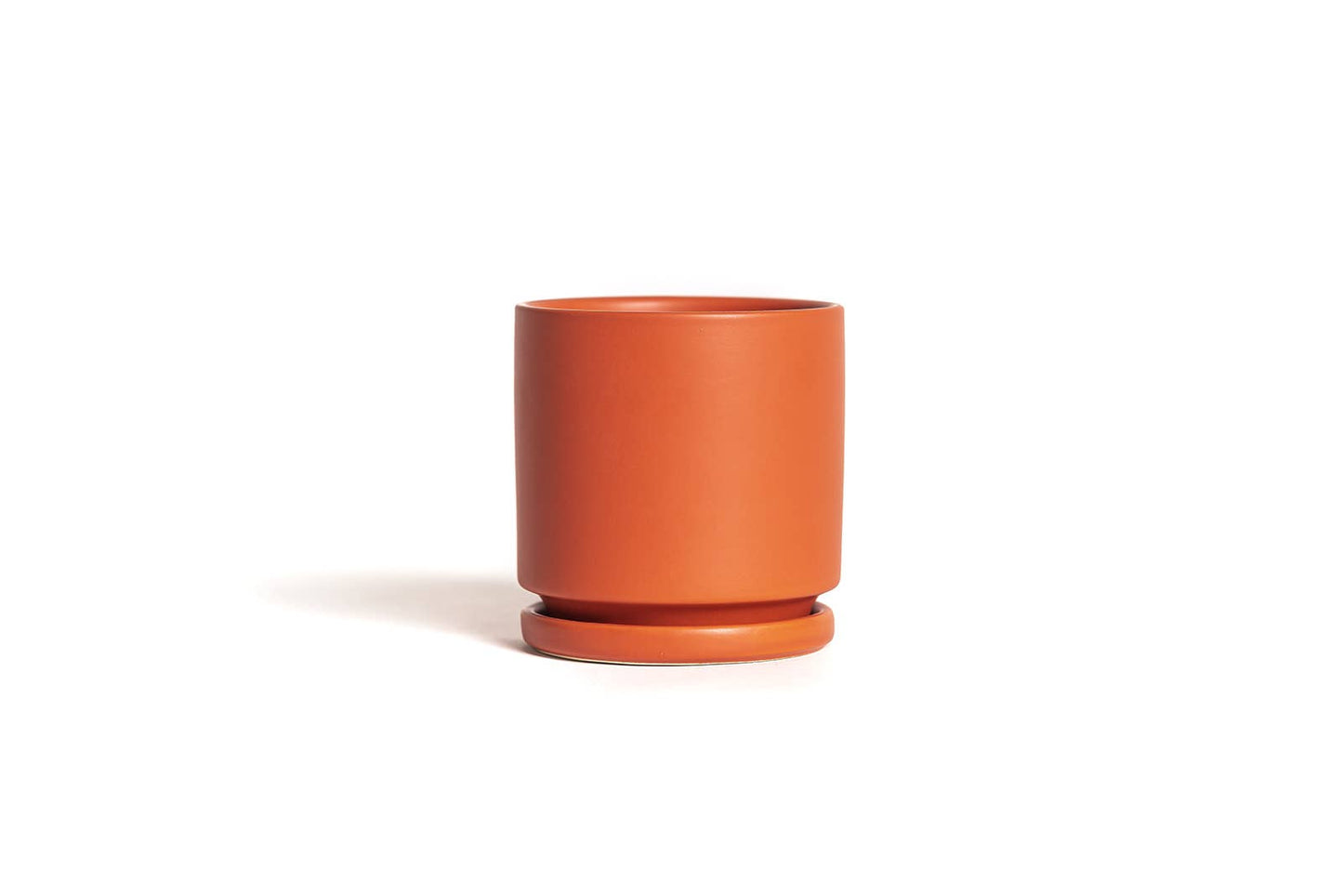 4.5" Gemstone Cylinder Pots with Water Saucers