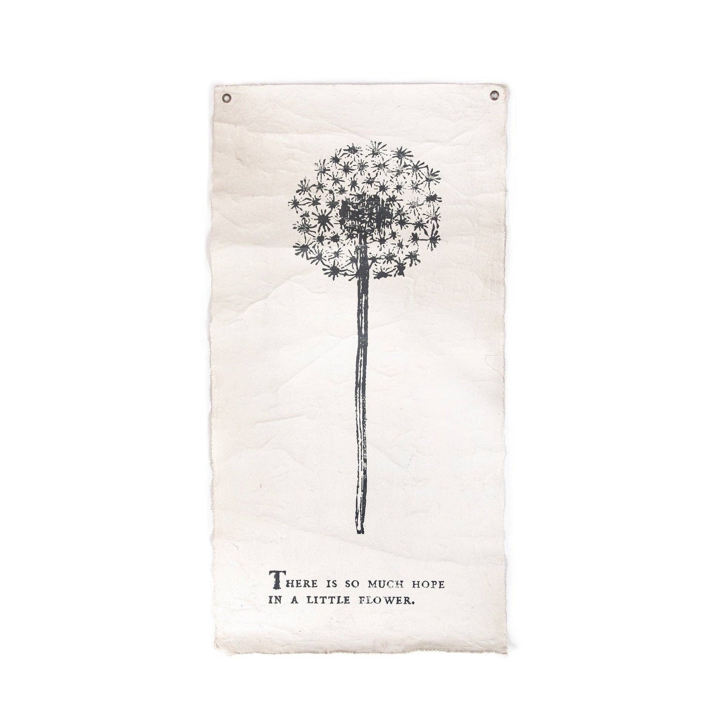 There Is So Much Hope - Botanical Hand Painted Wall Hanging 32"x63" (sizes vary)