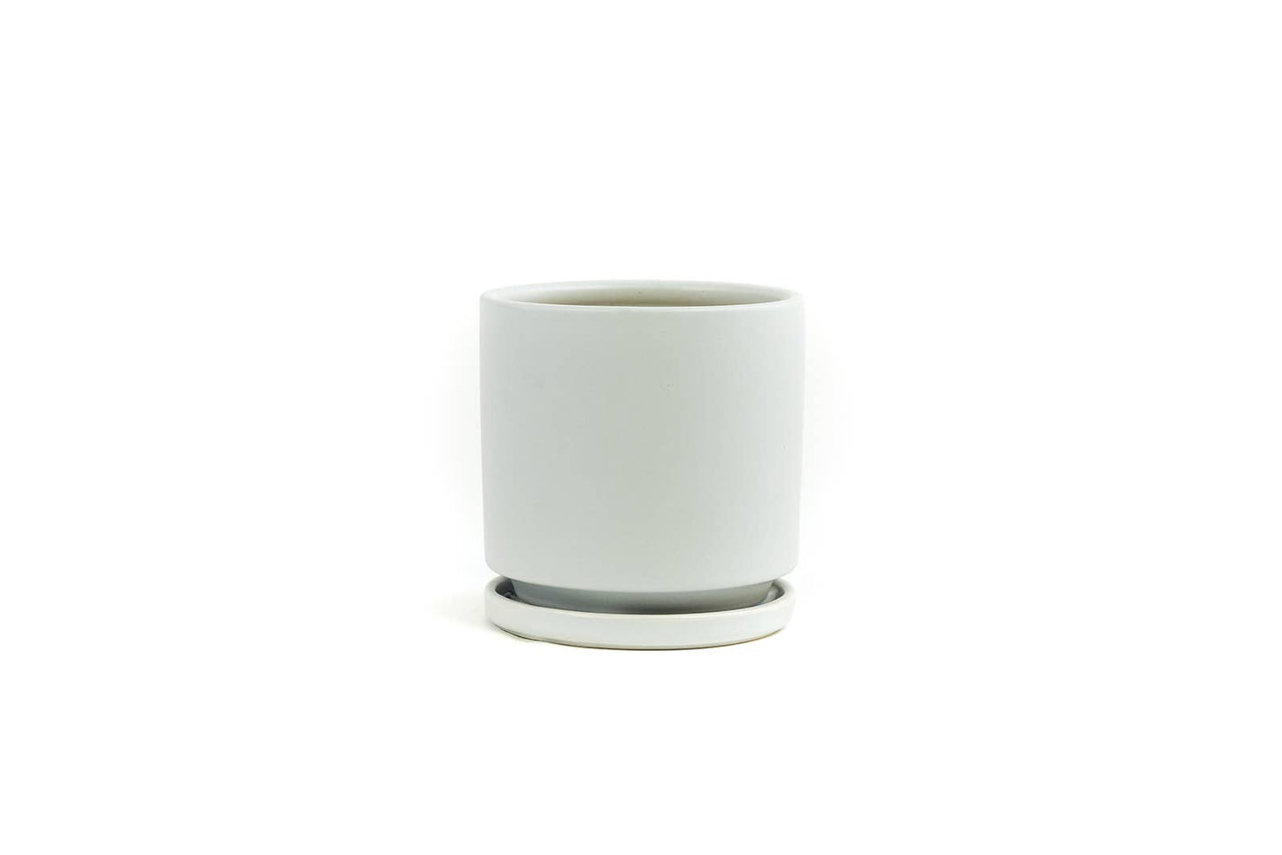 4.5" Gemstone Cylinder Pots with Water Saucers