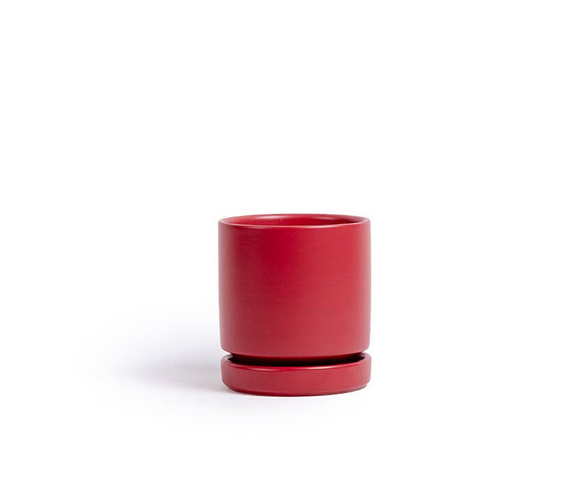 8.25" Red pots saucer