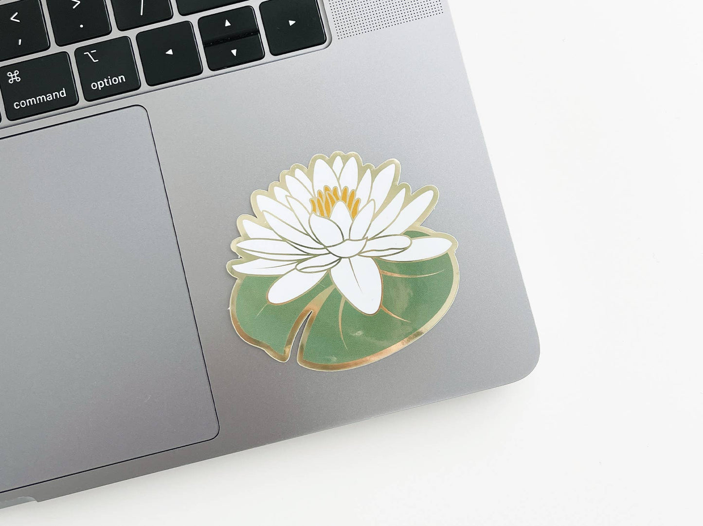Water Lily Sticker | Luxe Metallic Gold Sticker