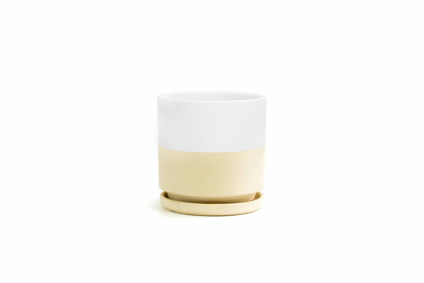 4.5" Gemstone Cylinder Pots with Water Saucers