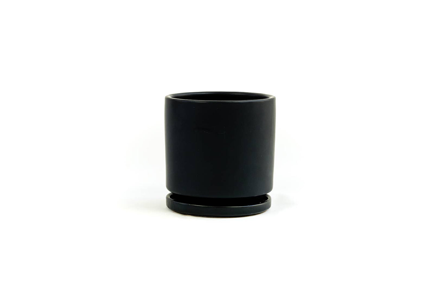 4.5" Gemstone Cylinder Pots with Water Saucers