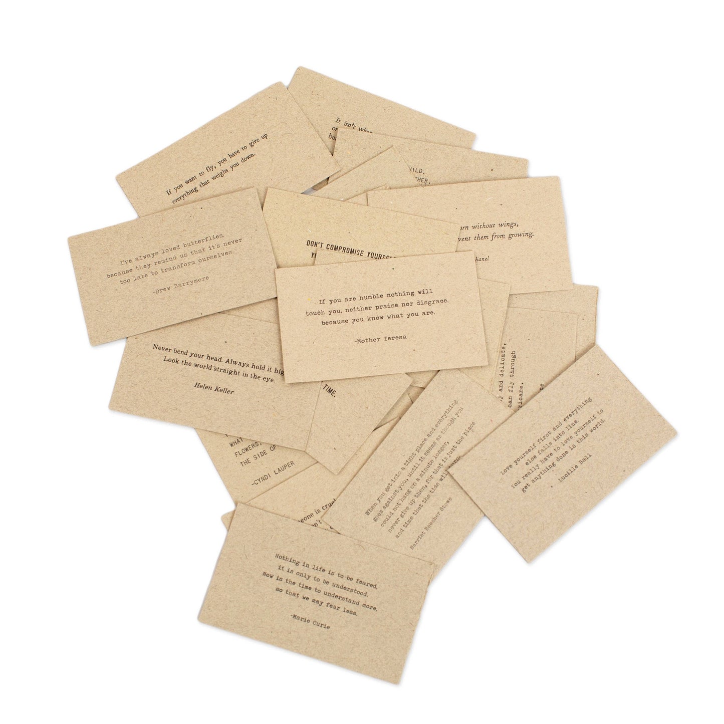 50 Gathered Thoughts of Sheros on Handmade Paper