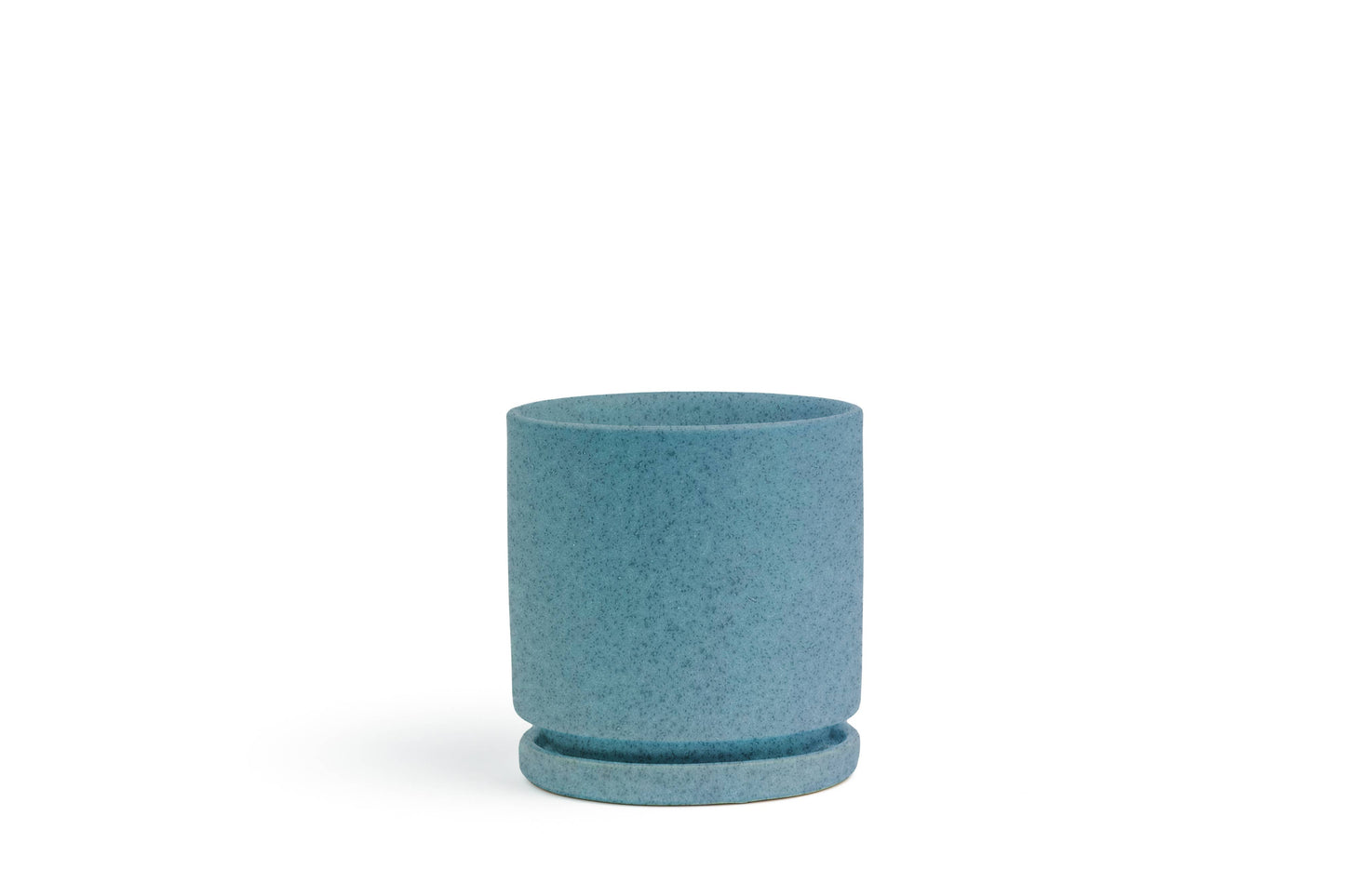 4.5" Gemstone Cylinder Pots with Water Saucers