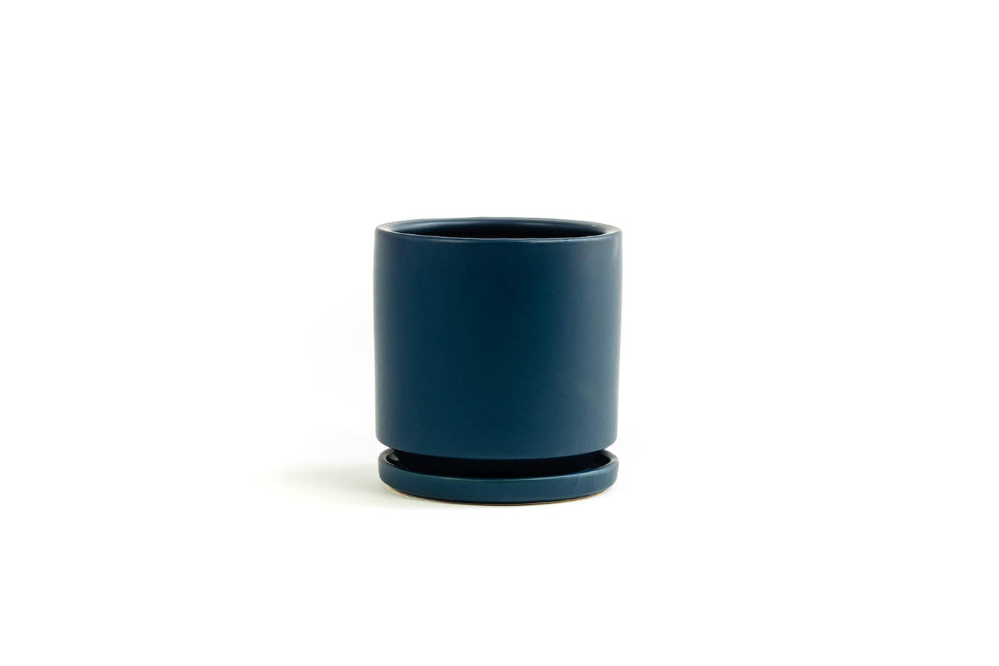 4.5" Gemstone Cylinder Pots with Water Saucers
