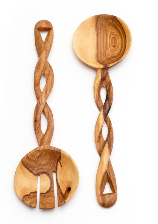 Spiral Salad Servers