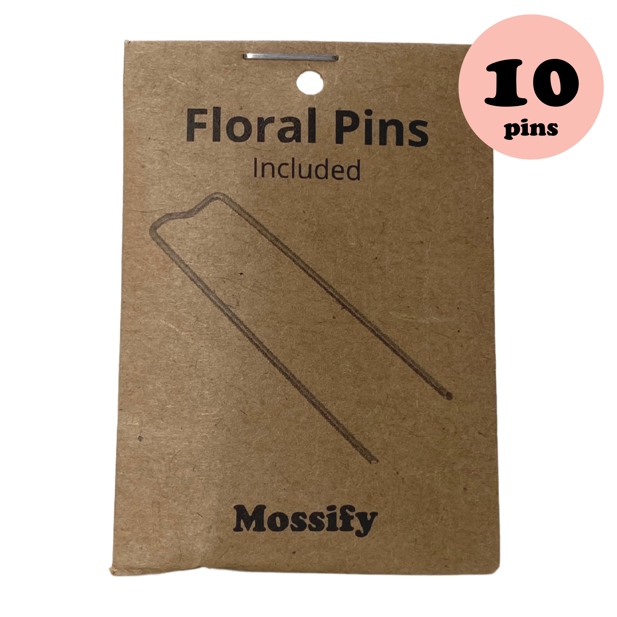 Floral Pins - Greening Pins - Moss Pole Pins - Hold Your Plants Up - Z –  Burrow & Vine