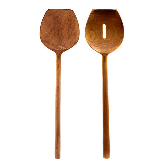 Teak Wooden Salad Servers Set