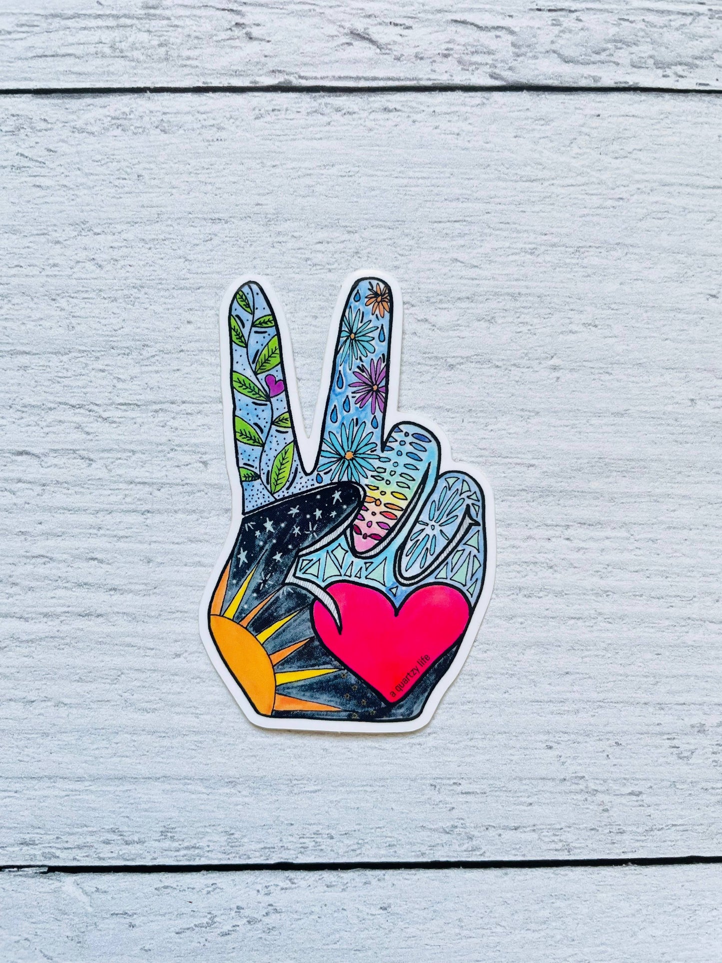 Peace Hand Sticker