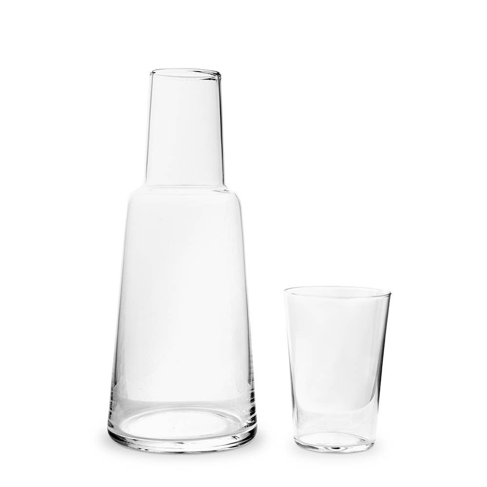 Bedside Water Carafe And Glass Set Burrow & Vine