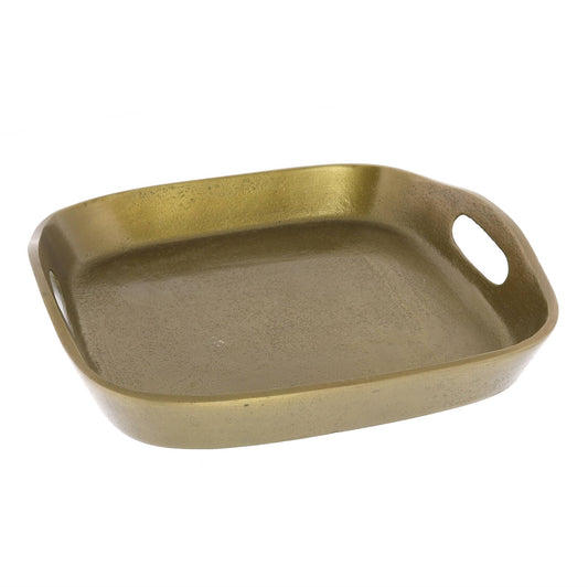 Mackenzie Square Tray - Med - Brass
