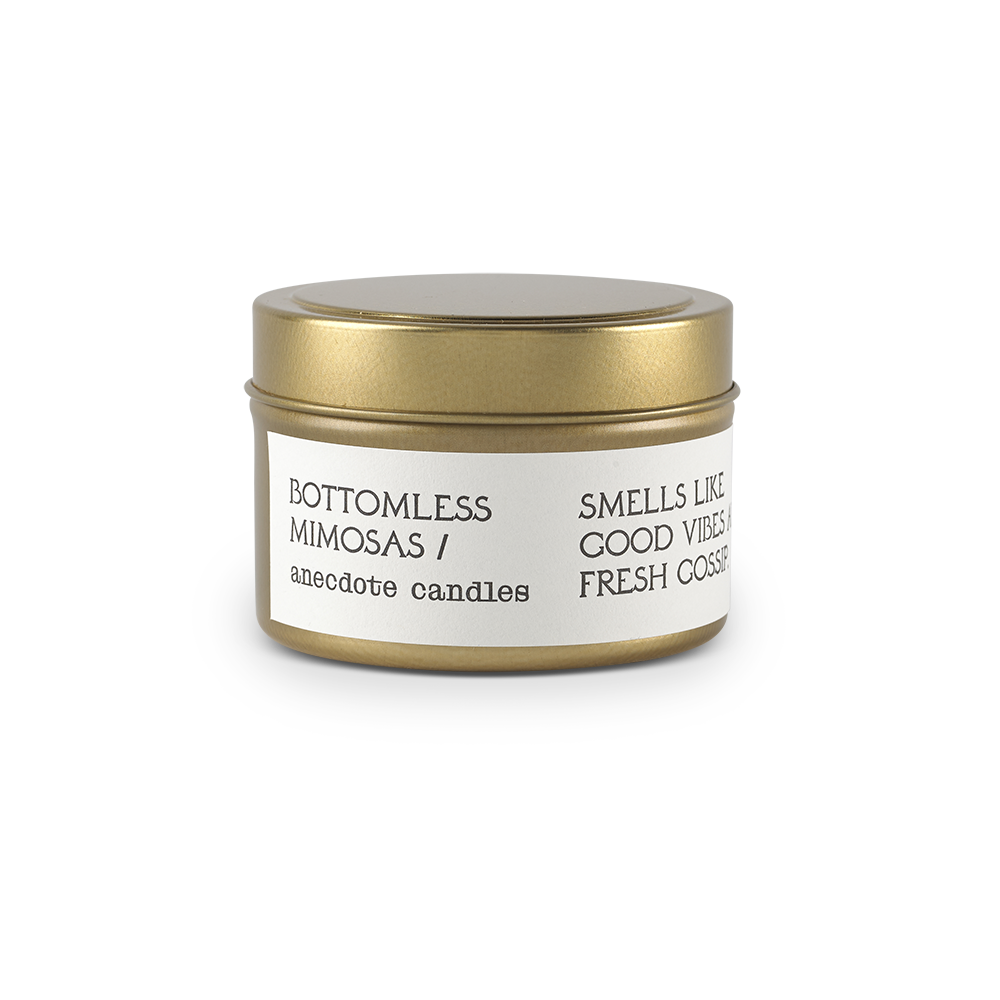 Bottomless Mimosas (Citrus & Bergamot) Travel Tin Candle