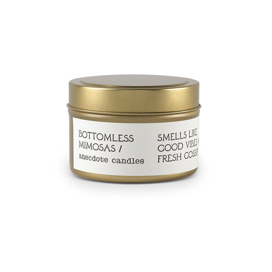Bottomless Mimosas (Citrus & Bergamot) Travel Tin Candle