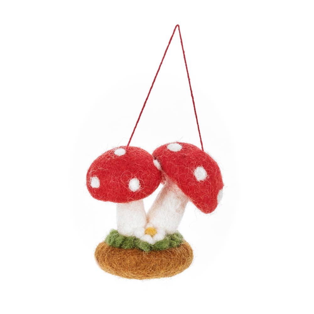 Felt Magical Toadstools Hanging Decoration