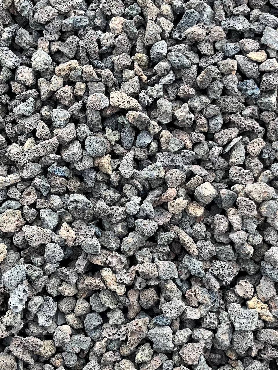 BULK 5 Gallons 3/8" Black Lava Rock- for Bonsai and Cactus