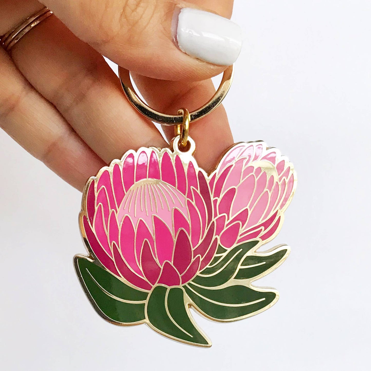 Ofelia Protea Flower Keychain | Valentine Gifts