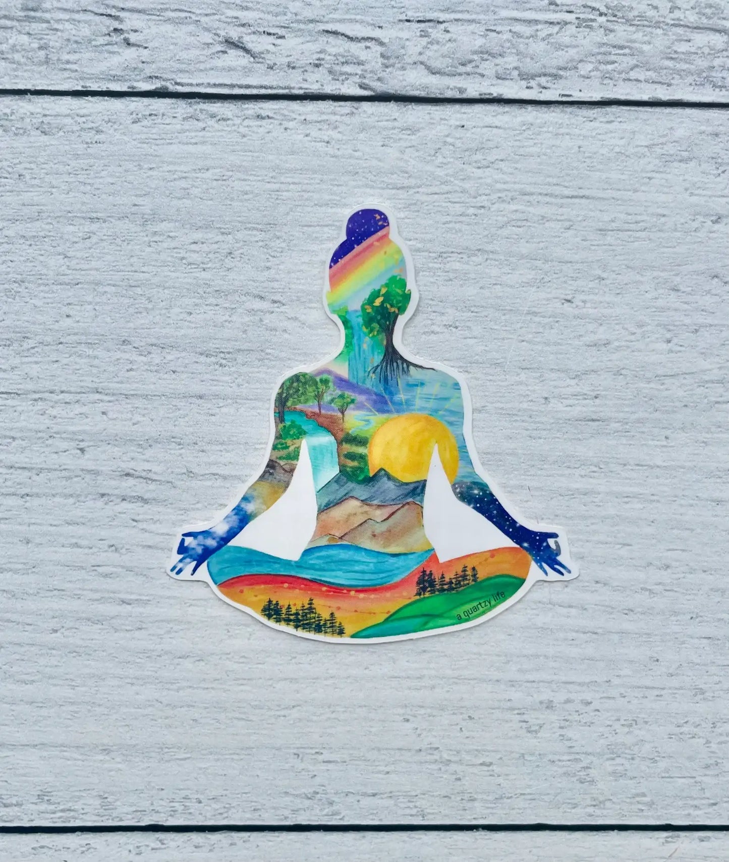 Yoga Nature Girl Sticker