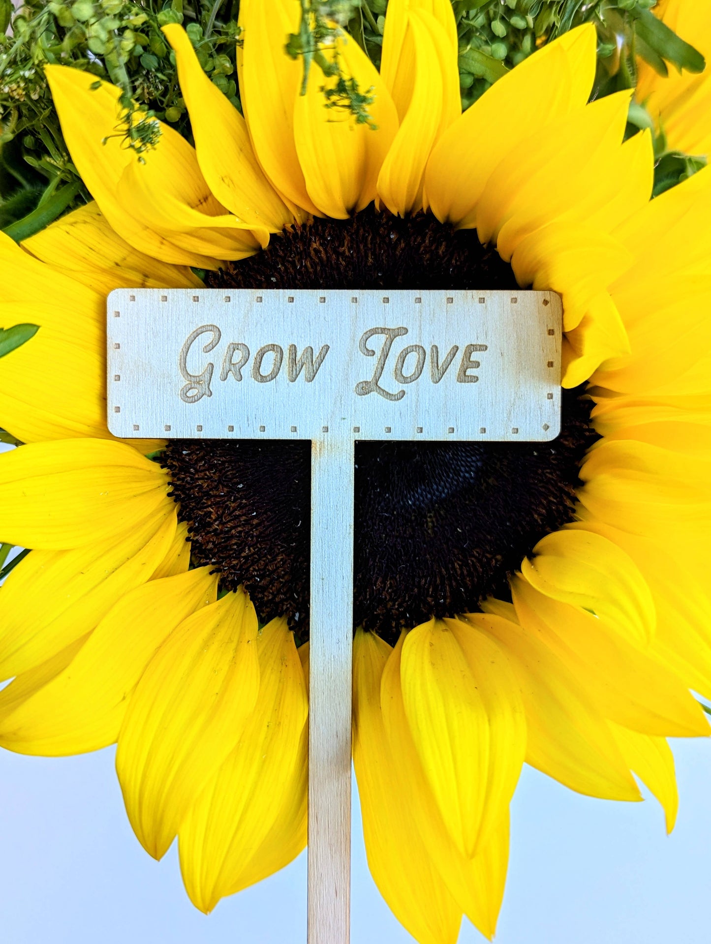 Grow Love Garden Marker Spring