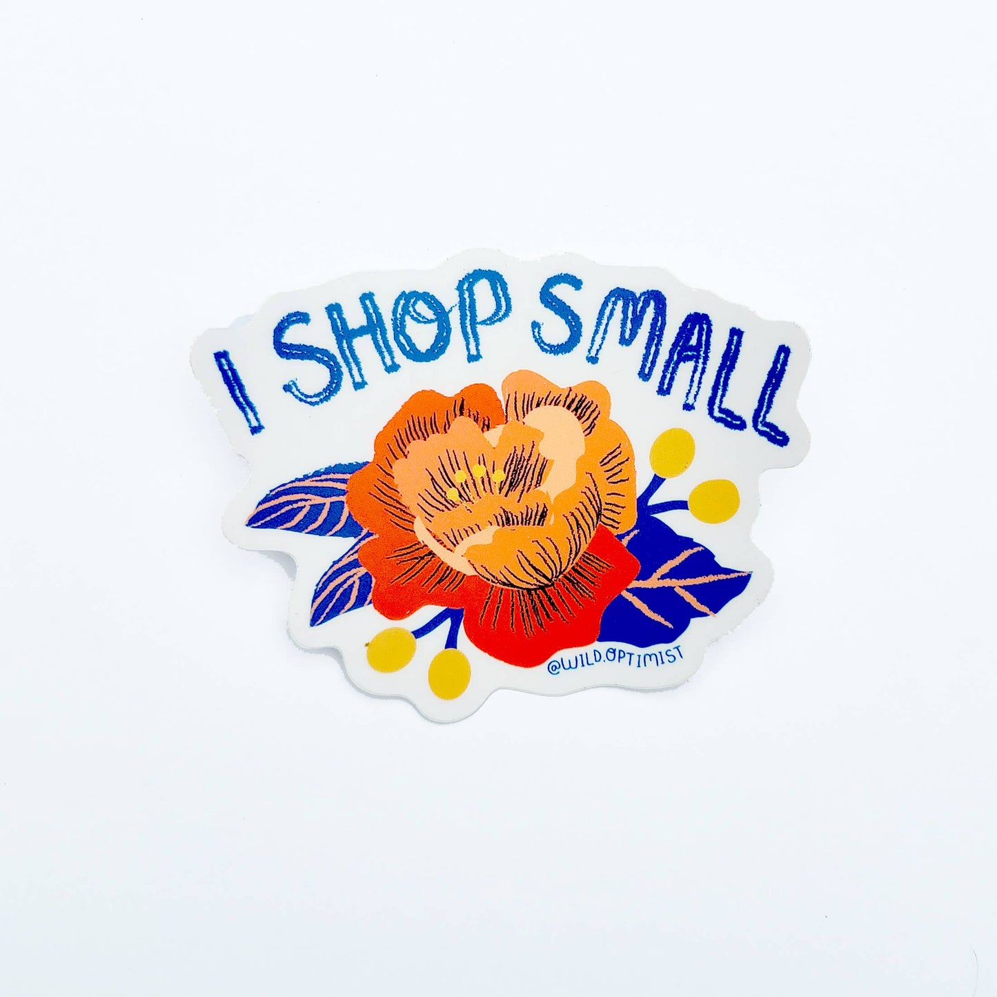 I Shop Small Sticker