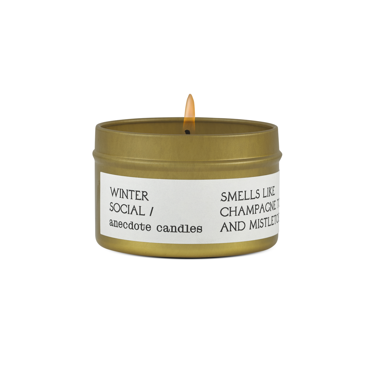 Winter Social Gold Travel Tin Candle (Limited Edition)