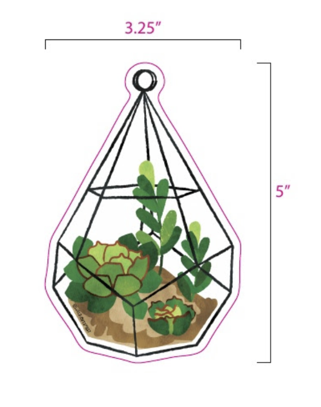 Transparent Terrarium Sticker