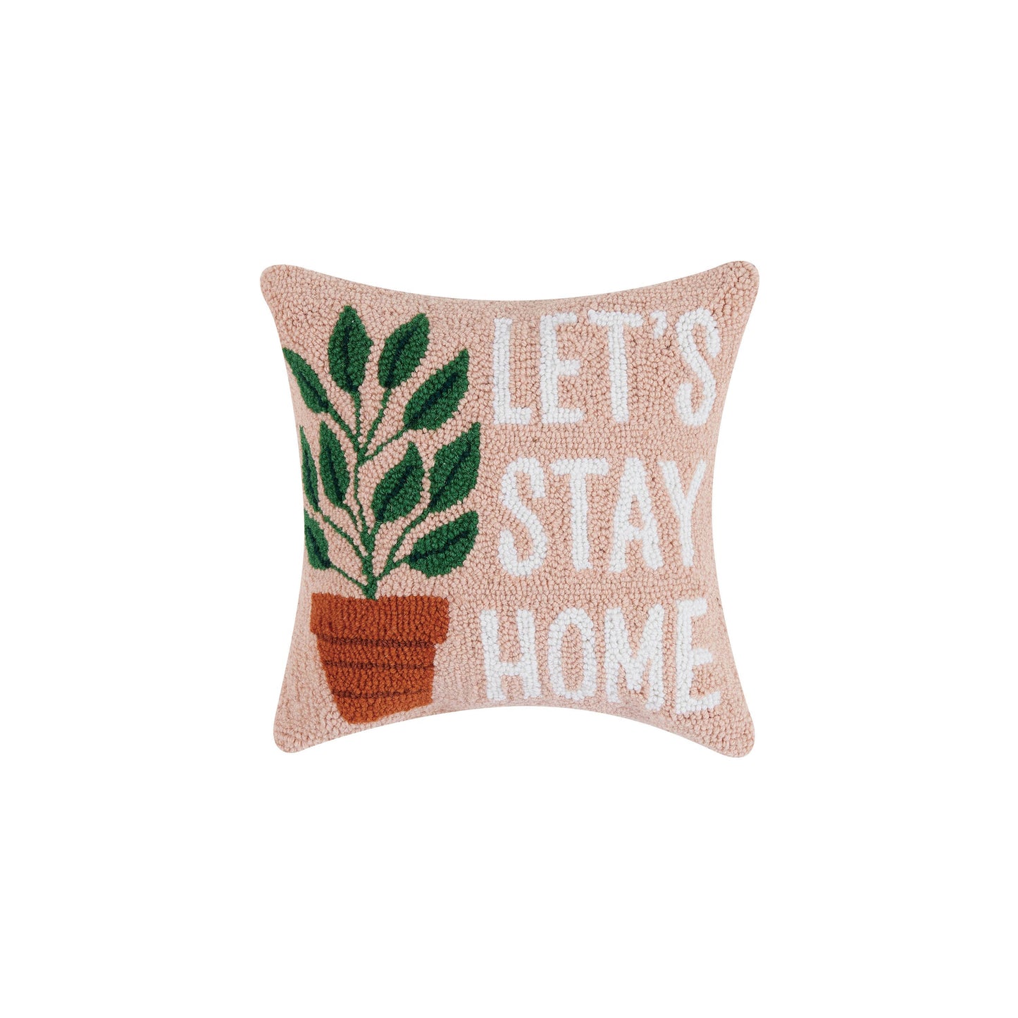 Let's Stay Home Hook Pillow